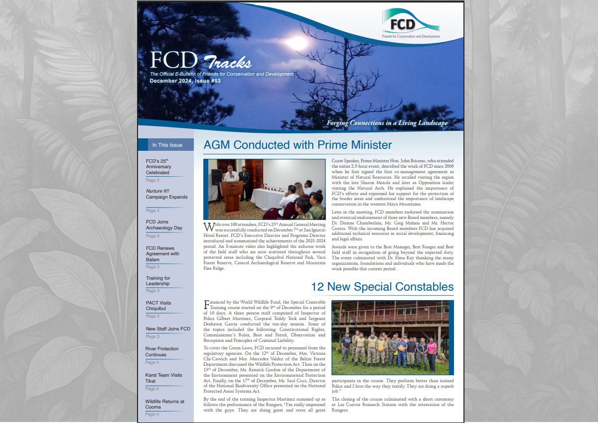 The latest edition of FCD’s Newsletter, Issue #53, has been released.