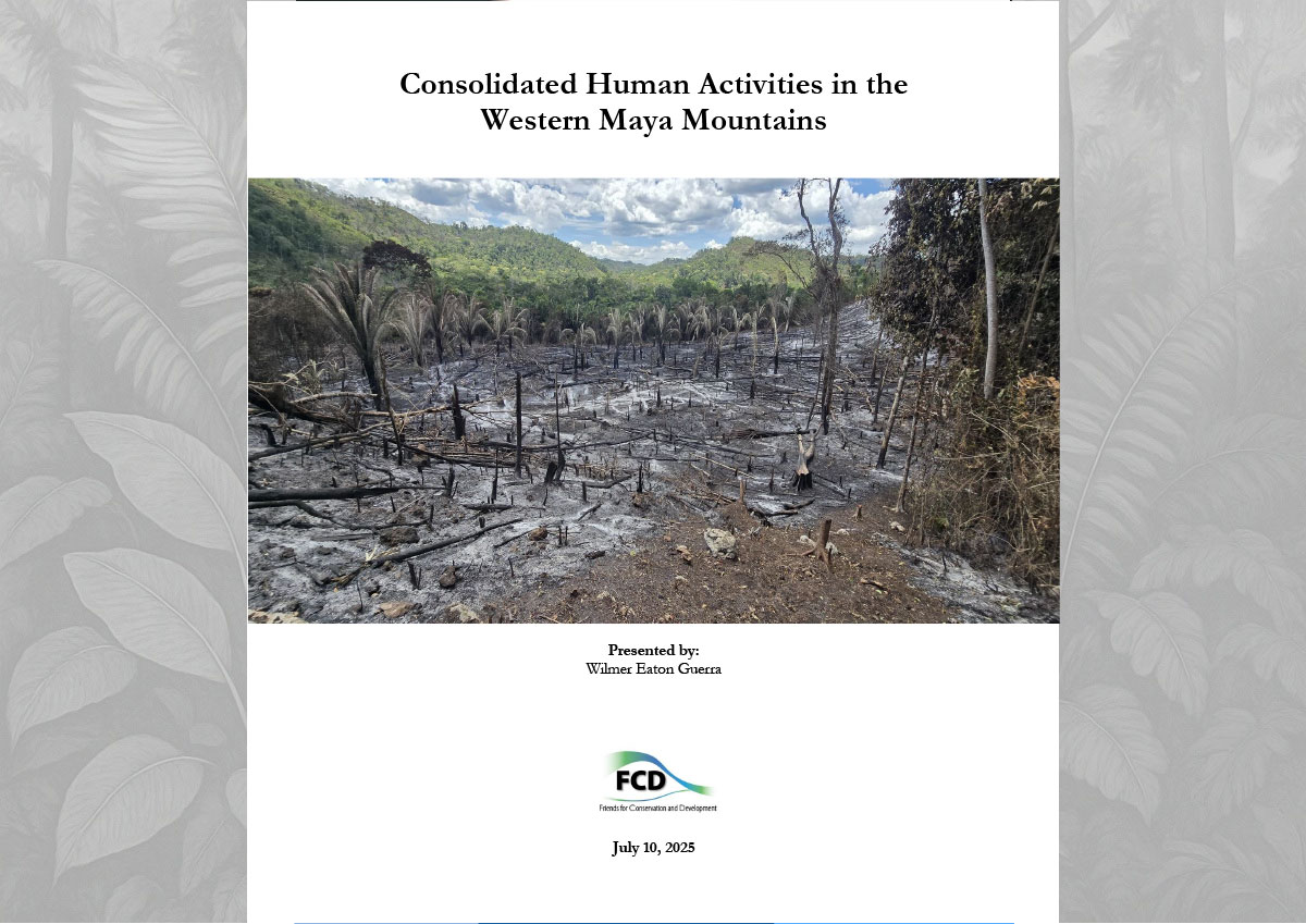 Integrated Human Footprint Report – Western Maya Mountains (2020–2024)