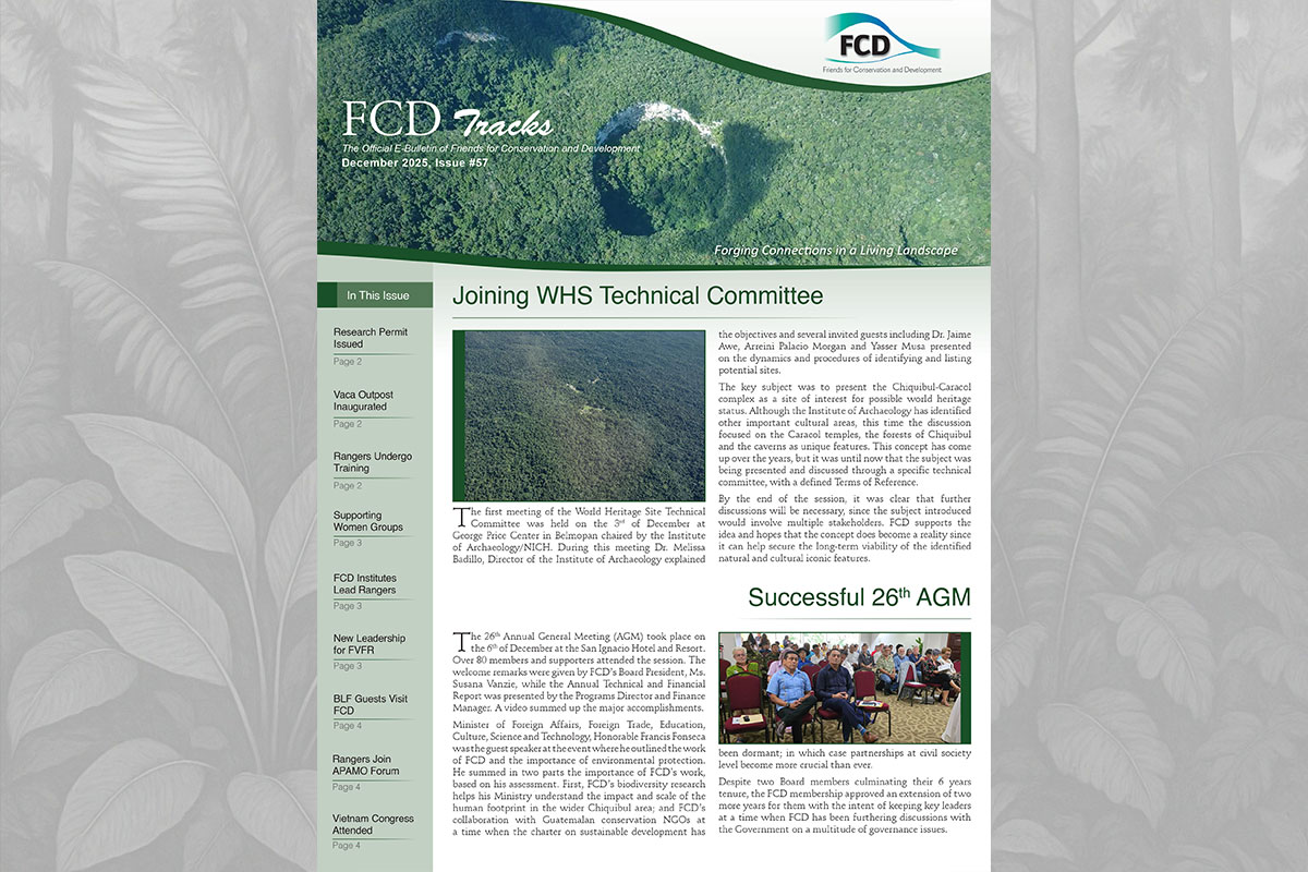 The latest edition of FCD’s Newsletter, Issue #57, has been released.